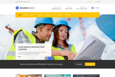 Building Agency - Construction & Shop HTML