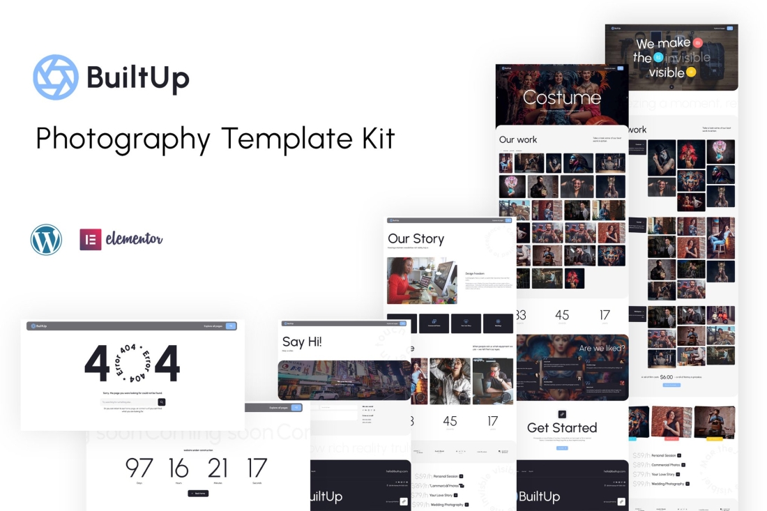 BuiltUp - Photography Template Kit