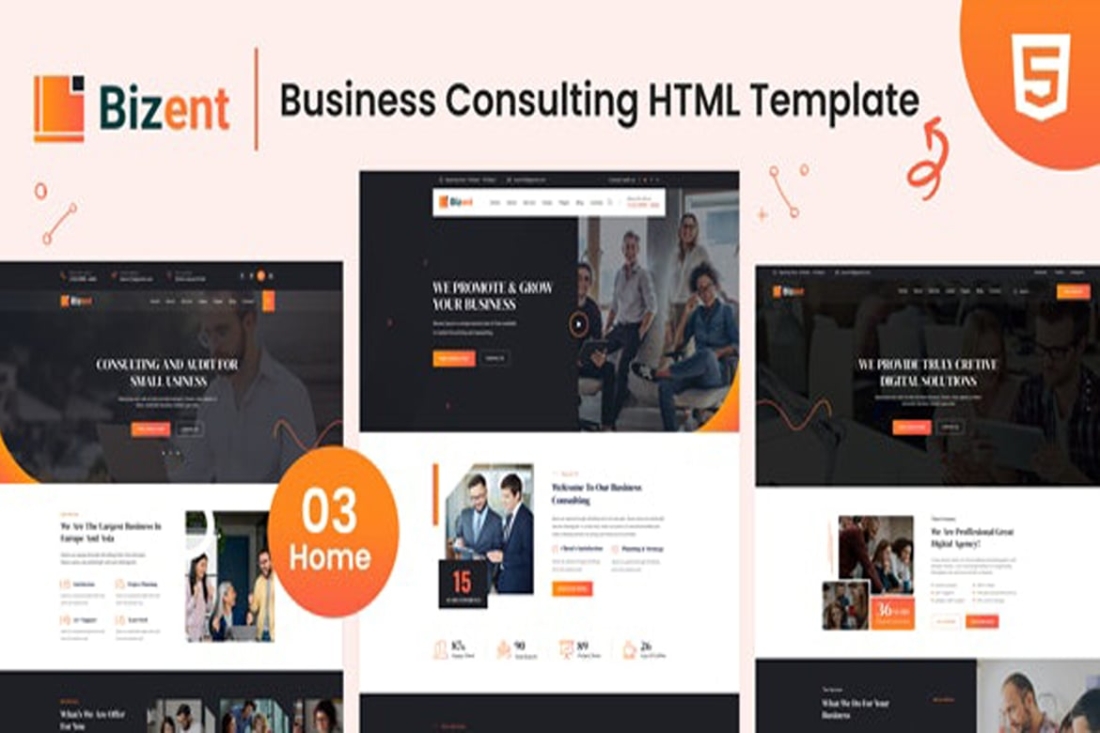 Business HTML Template with PHP contact Bootstrap