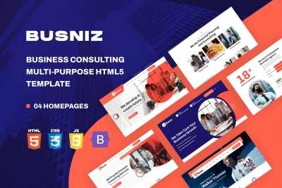 Busniz - Business Consulting Multi-Purpose HTML5