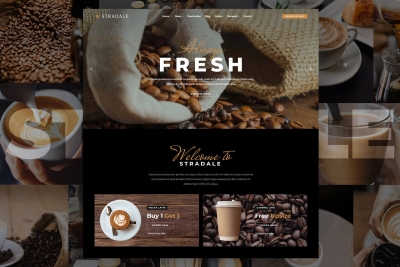 Cafe Restaurant Bootstrap Web Template - Stradale