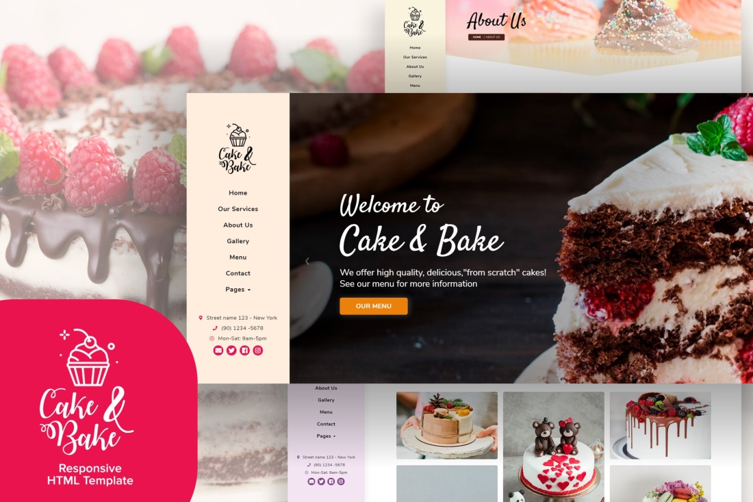 Cake & Bake - Resposive HTML5 Template