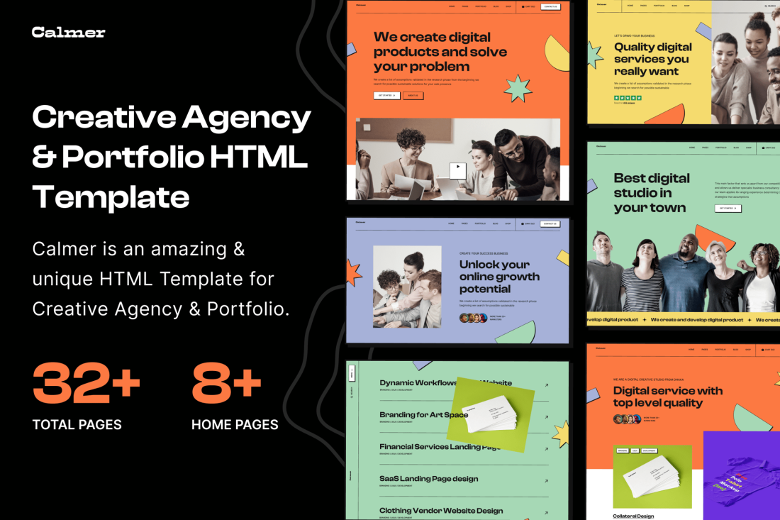Calmer - Agency & Portfolio HTML5 Template