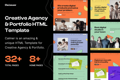 Calmer - Agency & Portfolio HTML5 Template