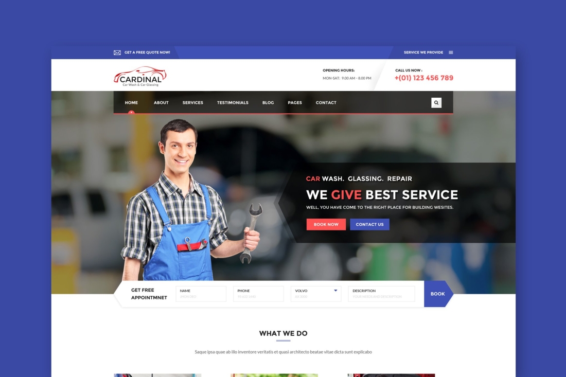 Car dinal - Car Wash & Workshop HTML Template