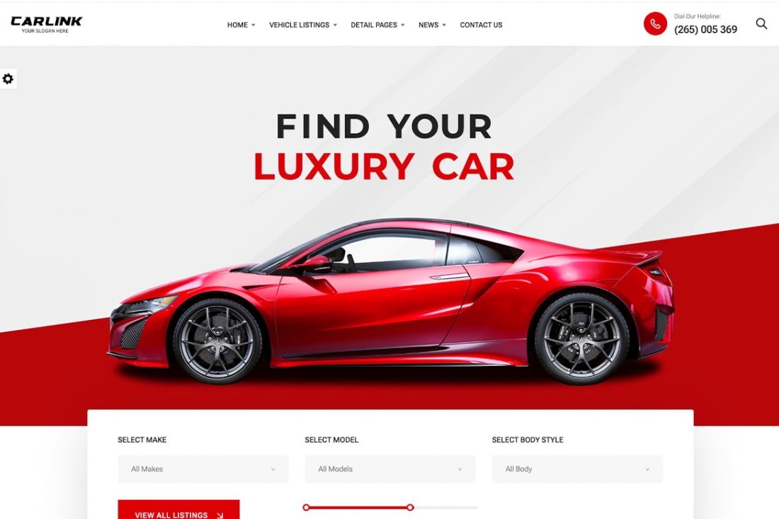 Carlink - Automotive HTML Template