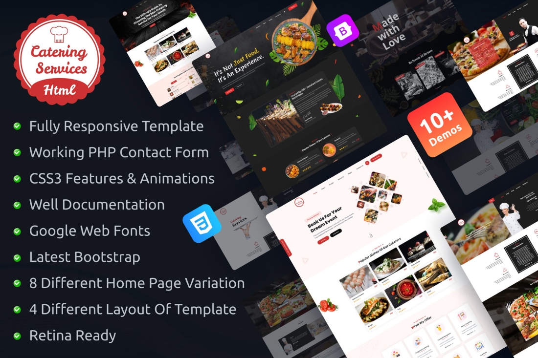 Catering - Chef and Food Restaurant Template