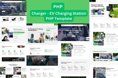 Charger EV Charging Station Business PHP Template