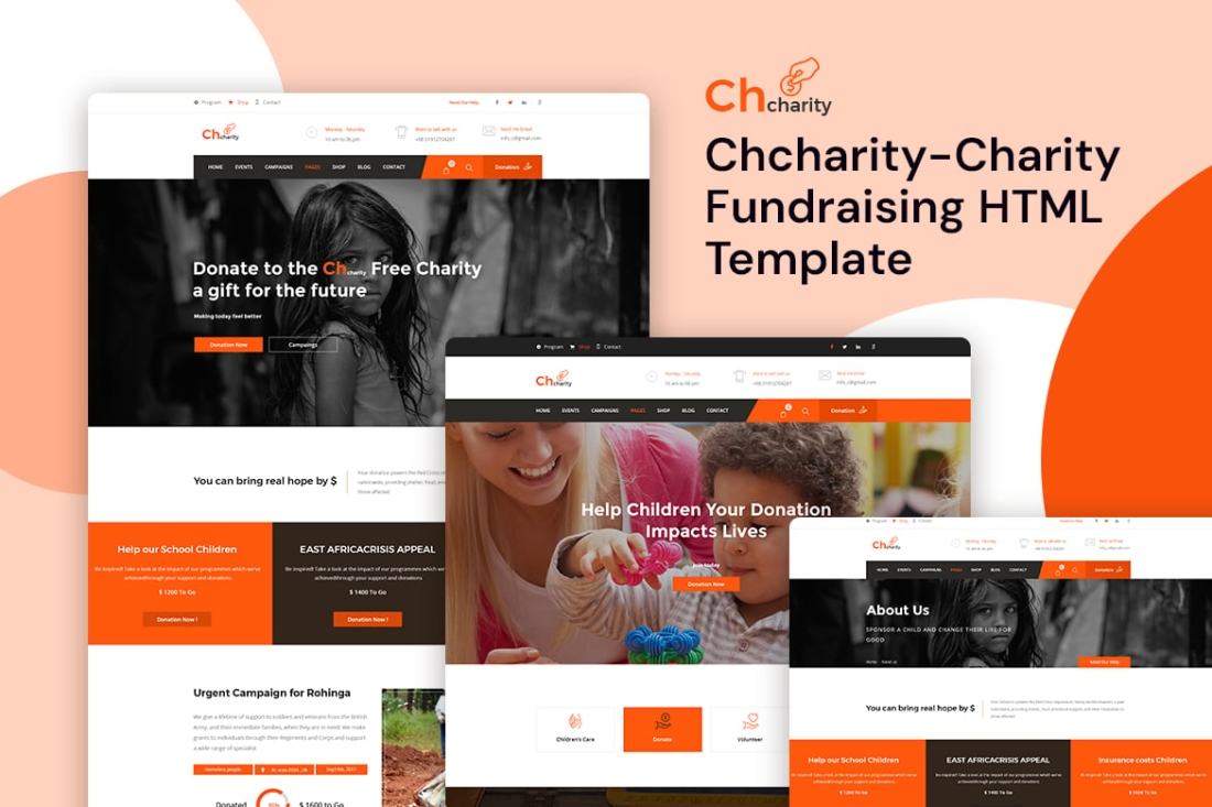 Chcharity - Charity / Fundraising HTML Template