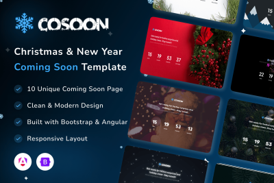 Christmas & New Year Coming Soon Angular - Cosoon