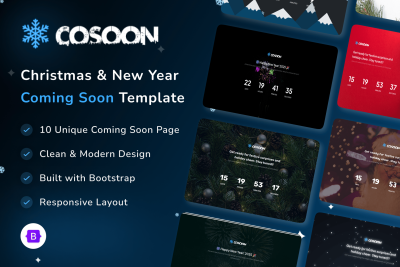 Christmas & New Year Coming Soon Template - Cosoon