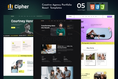 Cipher - Creative Agency Portfolio HTML Template