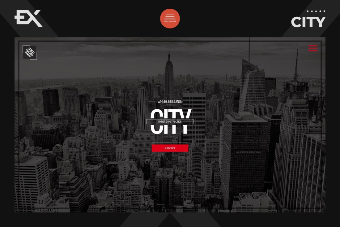 City - Responsive Coming Soon Page