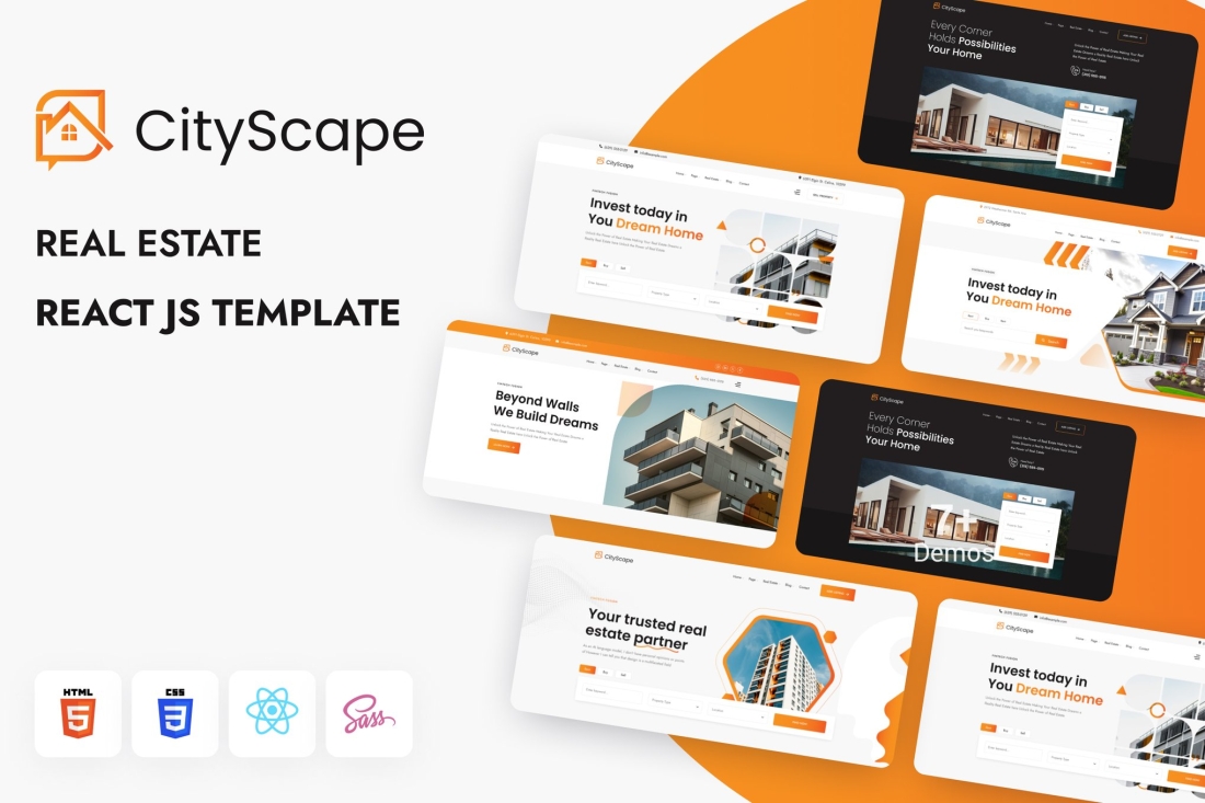 CityScape – Real Estate React Js Template