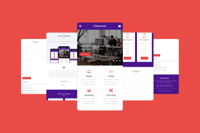 Cleanest – Mobile Template
