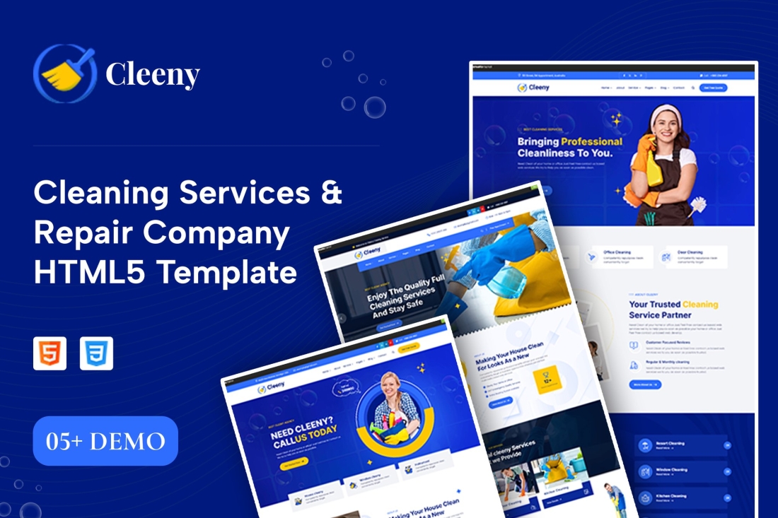Cleaning Services & Repair Company HTML5 Template