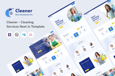 Cleener - Cleaning Services Next.js Template