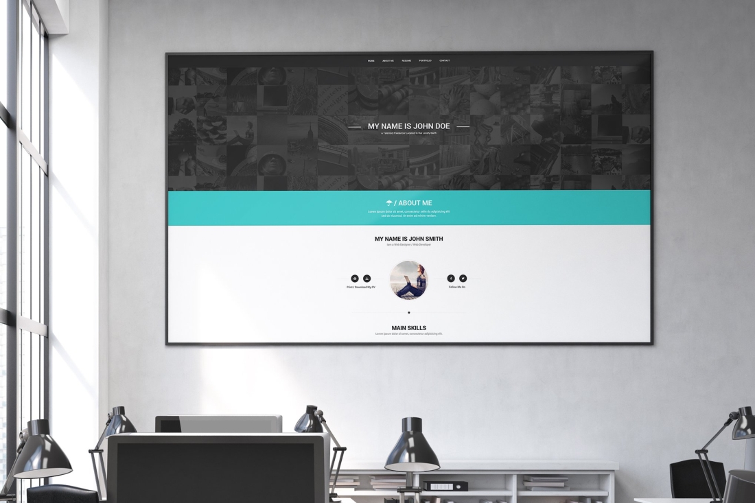 Confidence Responsive VCard Template