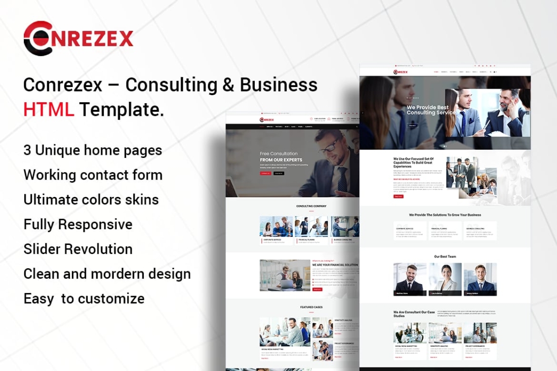 Conrezex – Consulting & Business HTML Template