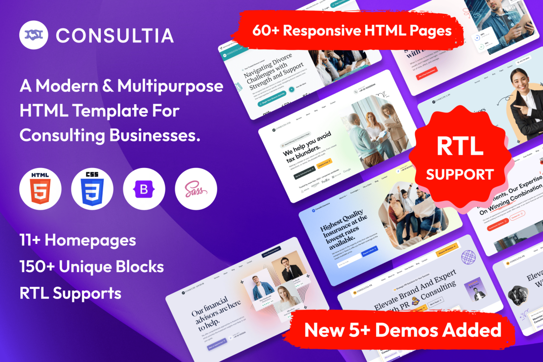 Consultia - Multipurpose Business Consulting HTML