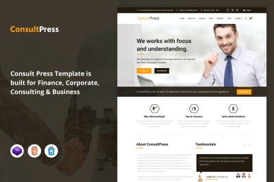 ConsultPress - Finance & Consulting HTML Template