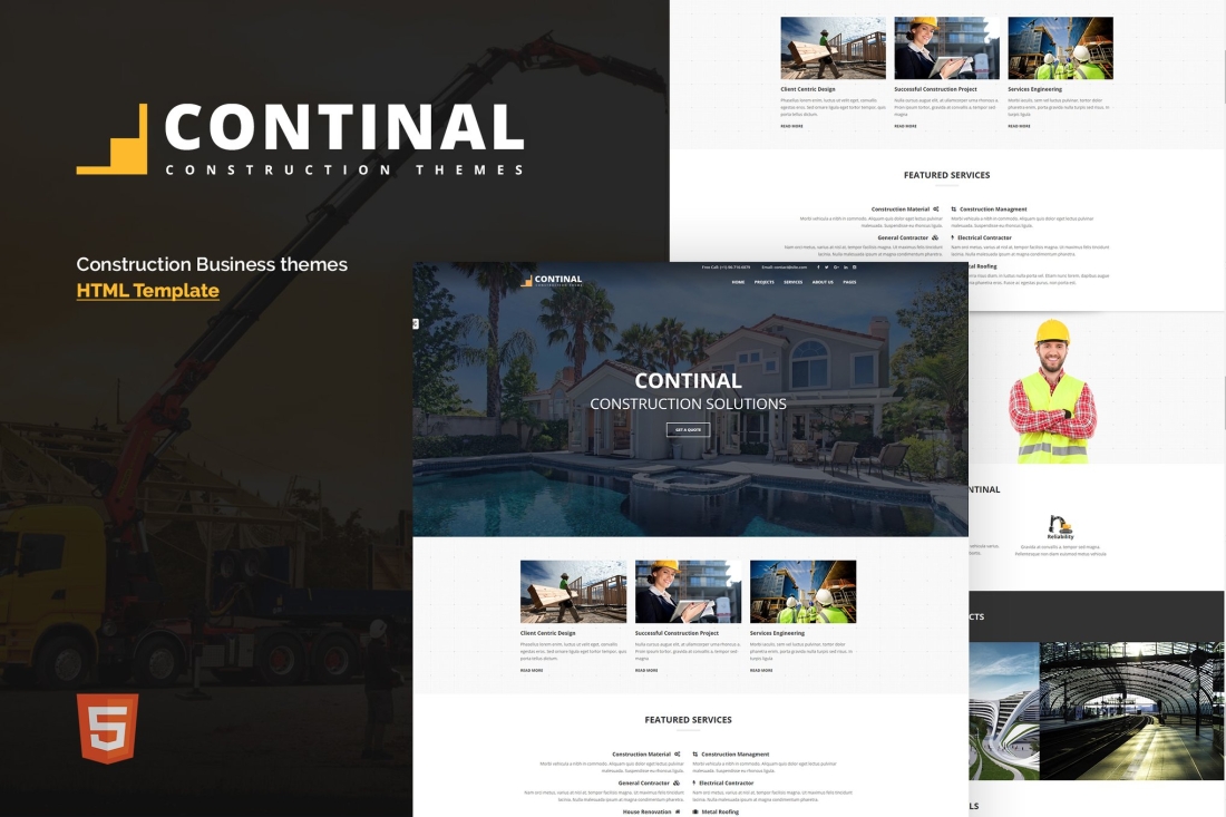 Continal - Construction Business HTML5 Template