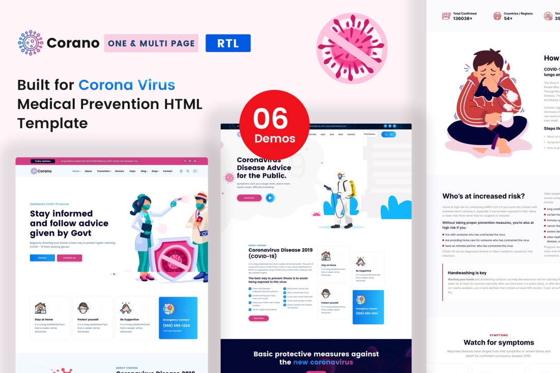 Corano - (COVID-19) Coronavirus Awareness HTML