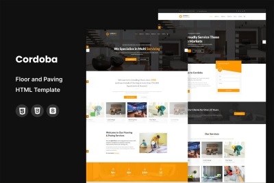Cordoba : Floor and Paving Service HTML Template