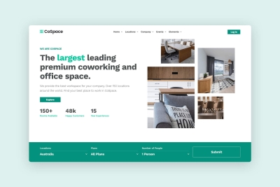 Coworking Space Bootstrap Web Template - CoSpace