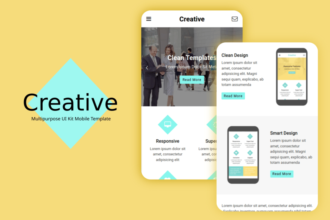 Creative - Multi-Purpose Mobile Template UI Kit