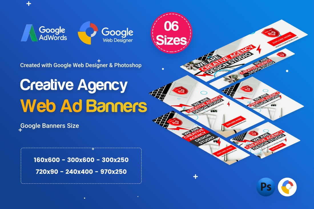 Creative, Startup Agency Banners HTML5 D37