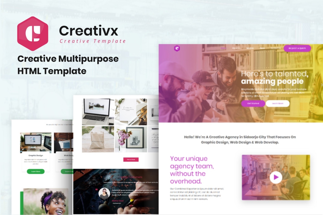 Creativx - Creative Multipurpose HTML Template