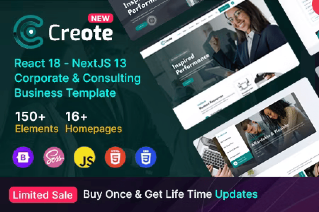 Creote - Corporate & Consulting Business NextJS