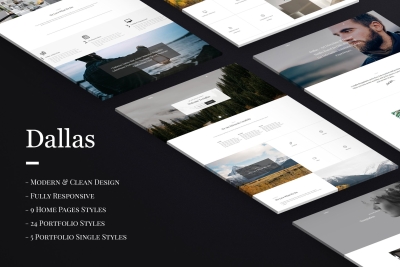 Dallas - Minimal Agency & Portfolio HTML Template