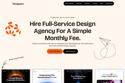 Designpro - React JS Design Agency template