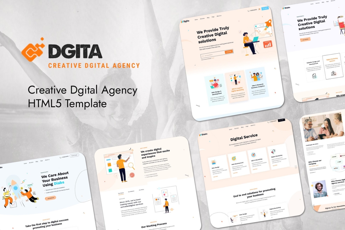 Dgita - Creative Digital Agency HTML5 Template