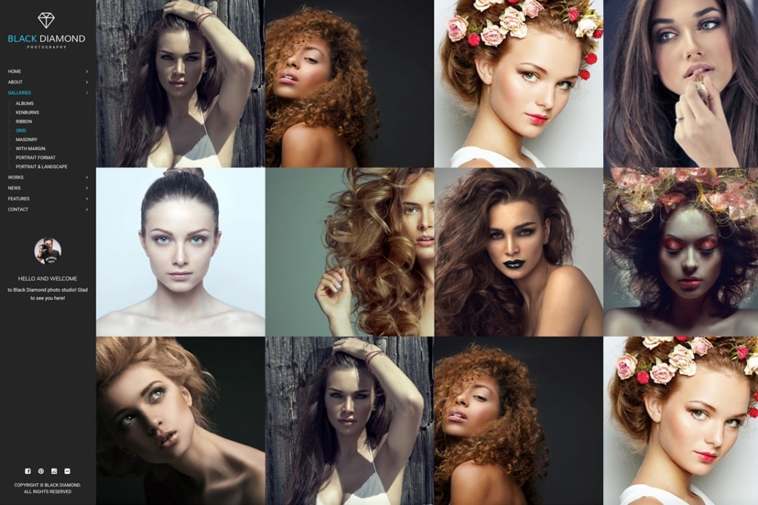 Diamond - Photography Website Template