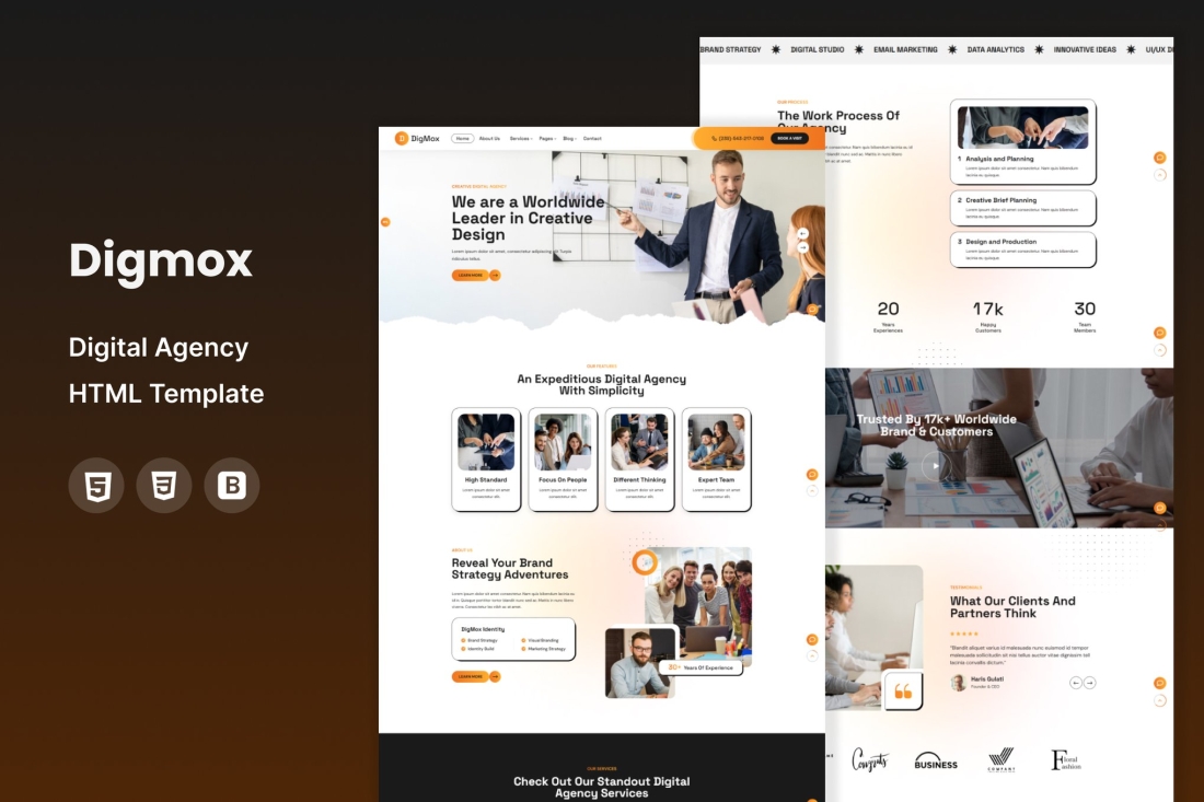 Digmox - Digital Agency HTML Template