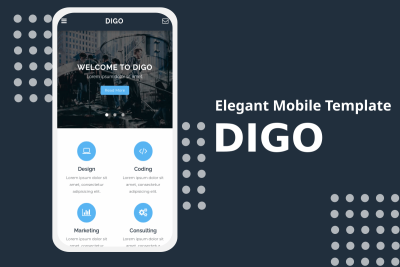 Digo - Elegant Mobile Template