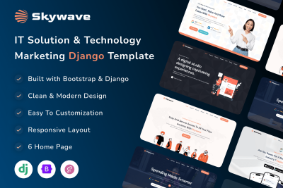 Django IT Solution & Technology Landing - Skywave