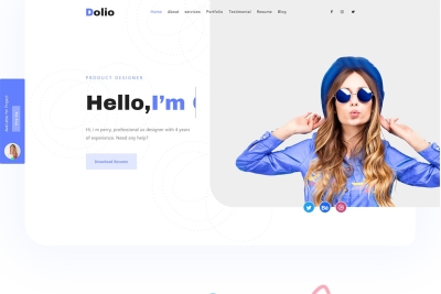 Dolio - React JS Personal Portfolio Template