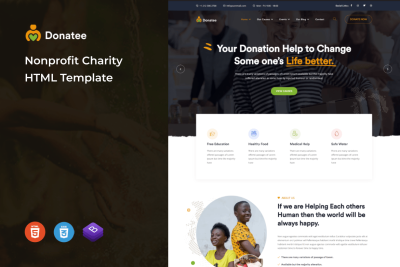 Donatee – Nonprofit Charity HTML Template