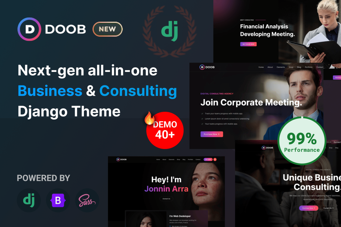Doob - Business & Consulting Django 5 Template