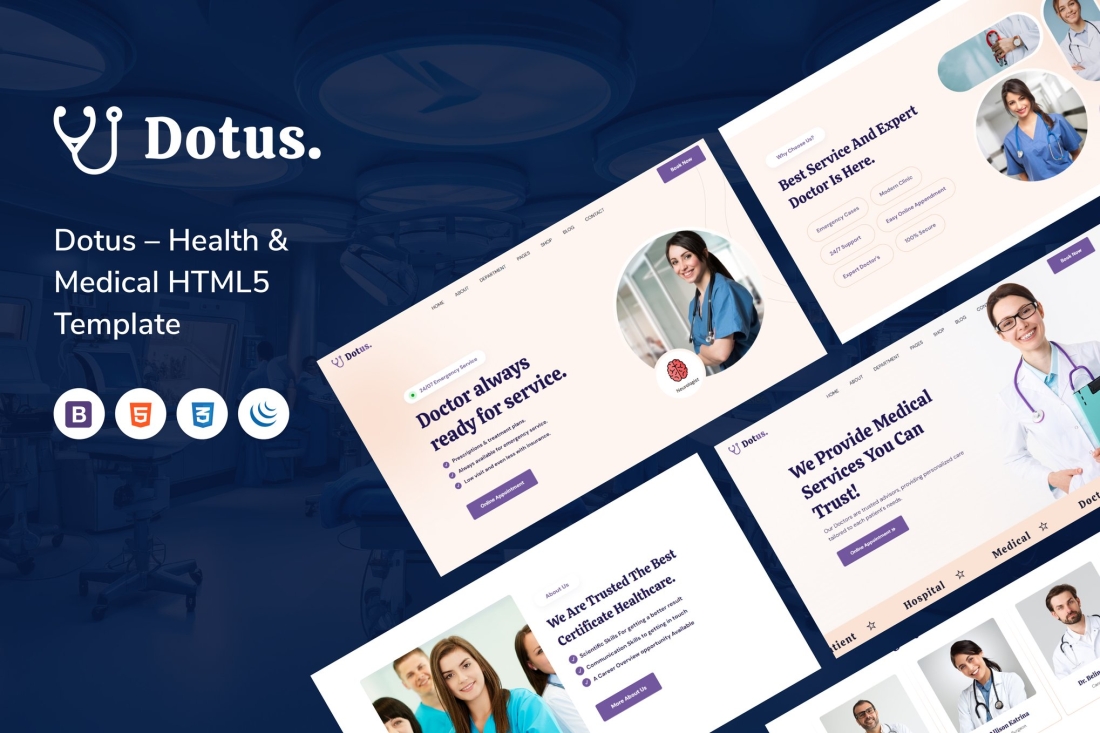 Dotus – Health & Medical HTML5 Template