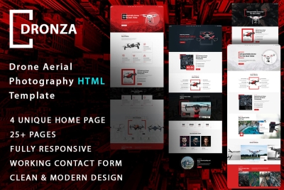 Dronza | Drone Aerial Photography HTML5 Template