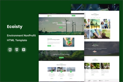 Ecoisty - Environment / Non-Profit HTML Template