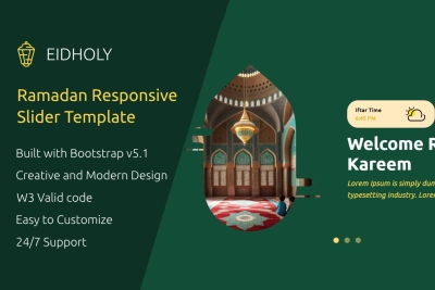 Eidholy - Ramadan Responsive Bootstrap Slider