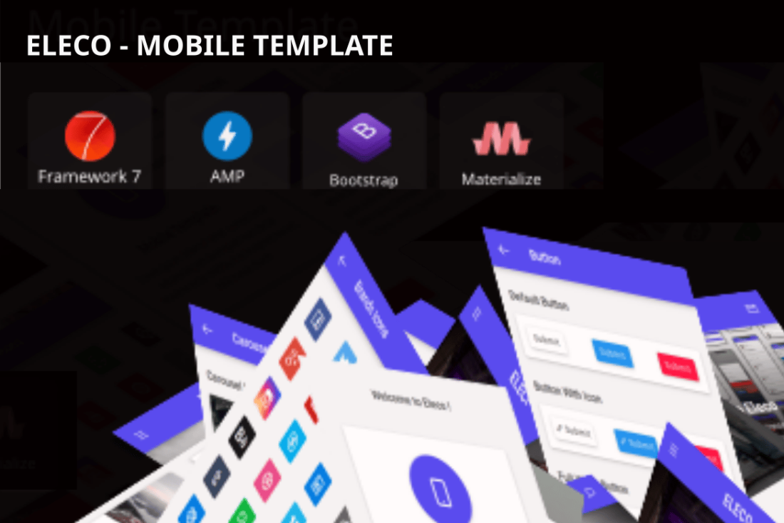Eleco - Mobile Template UI Kit