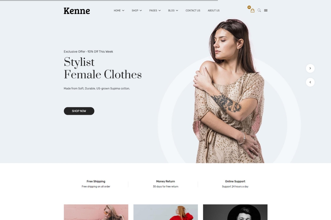 Elegant Fashion Template HTML Version - Kenne