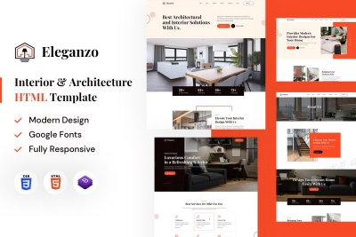 Eleganzo | Interior & Architecture HTML Template